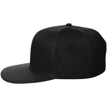 Бейсболки Snapback с прямым козырьком, черная